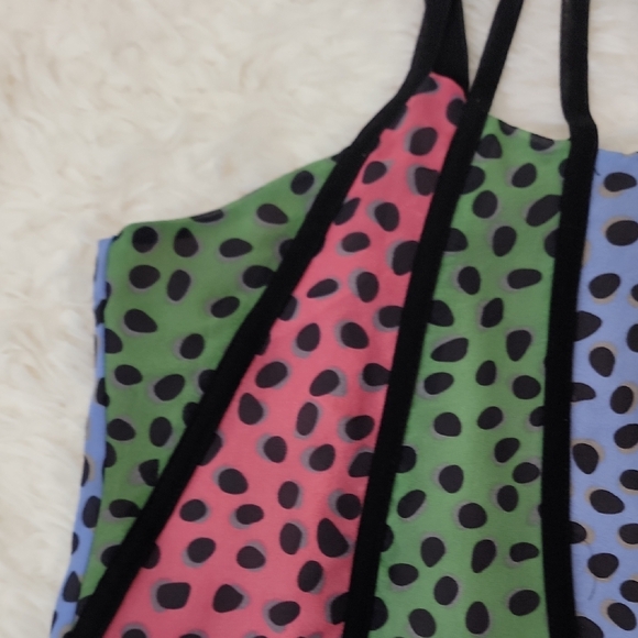 Cage Neck Clowncore Silk Tank Top - Picture 8 of 15